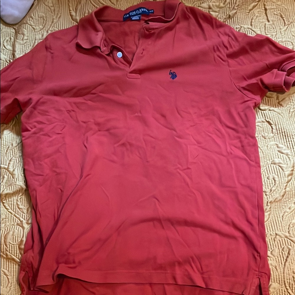 U.S. Polo Assn. Red Polo Shirt Classic Short Sleeve